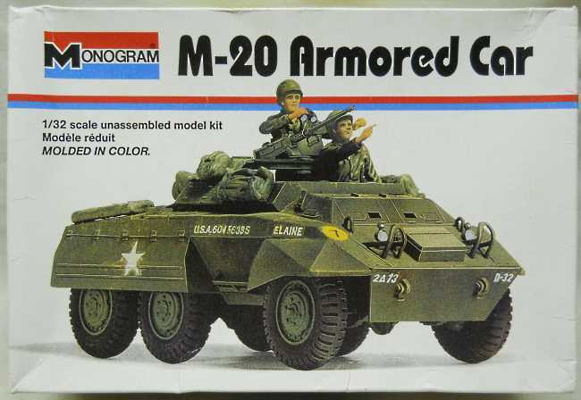 Monogram 1/32 M-20 Armored Car, 4101 plastic model kit